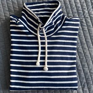 EUC jcrew nautical navy and white tunic